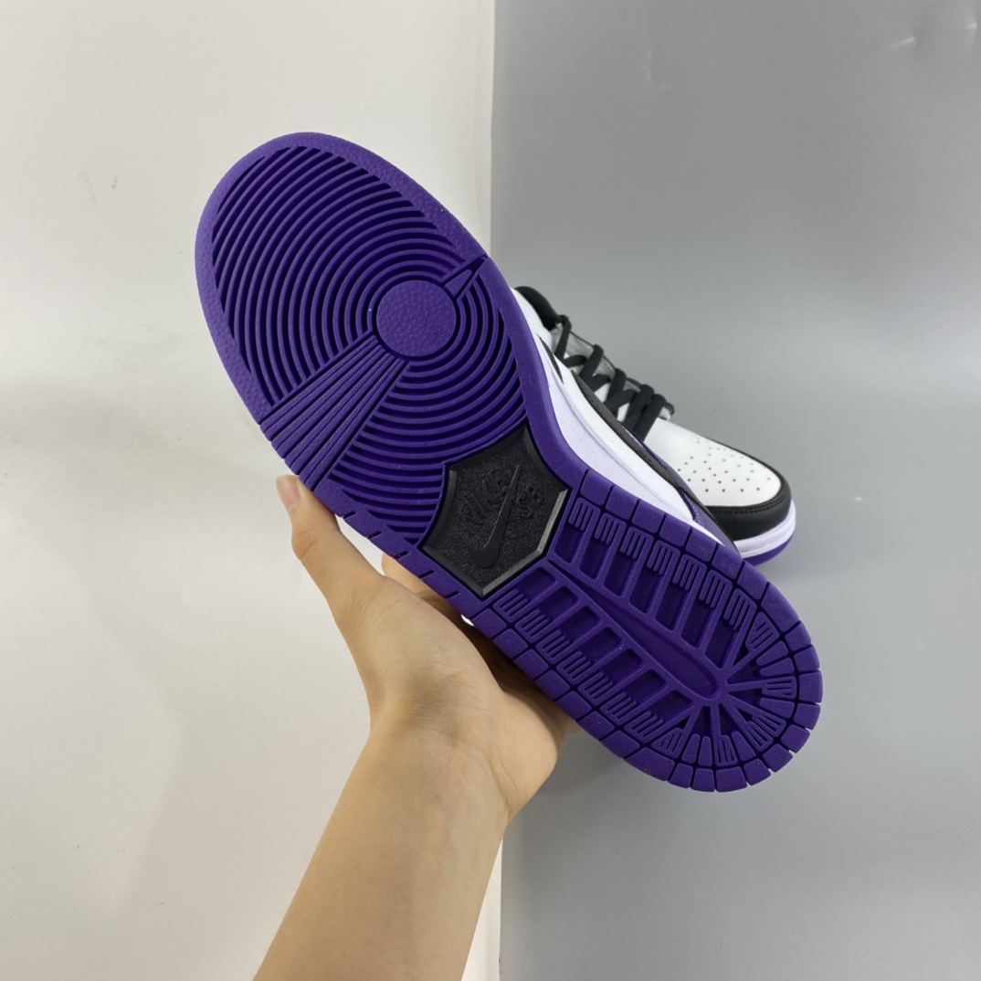 P180 Nike SB Dunk Low ”Court Purple” 黑紫北卡蓝低帮休闲运动滑板鞋 BQ6817-500