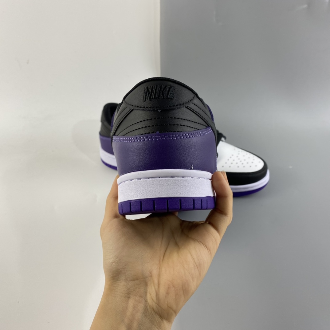 P180 Nike SB Dunk Low ”Court Purple” 黑紫北卡蓝低帮休闲运动滑板鞋 BQ6817-500