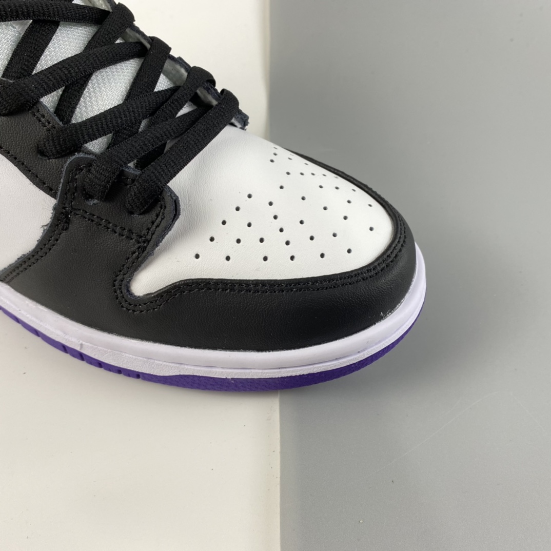P180 Nike SB Dunk Low ”Court Purple” 黑紫北卡蓝低帮休闲运动滑板鞋 BQ6817-500