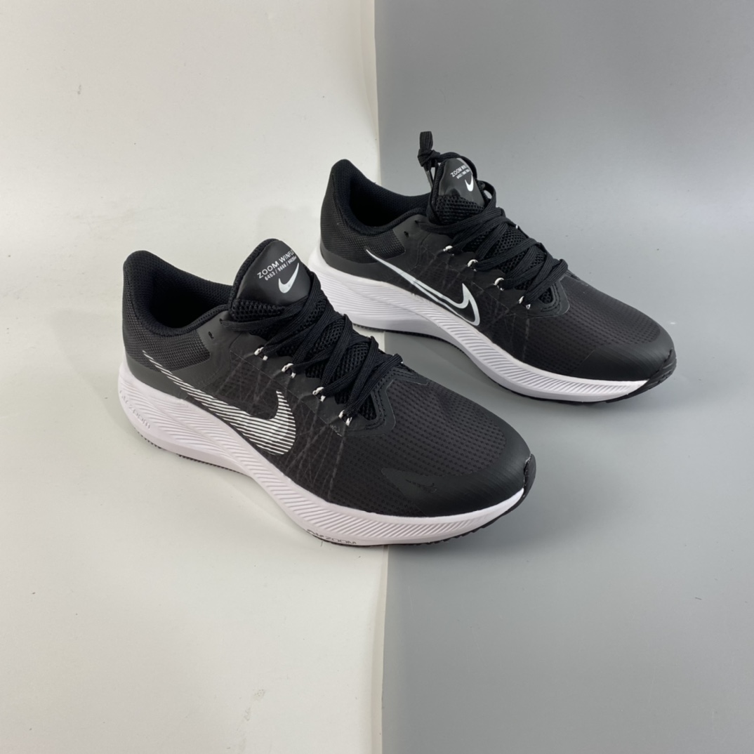 P190 Nike ZOOM WINFLO 8 登月8 轻便缓震运动鞋跑步鞋 黑白 CW3419-006