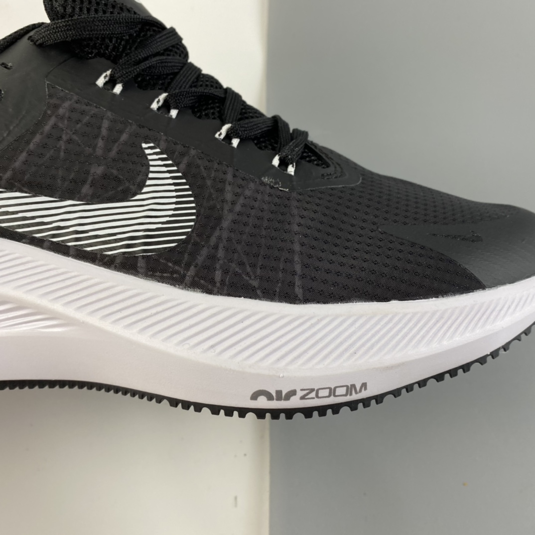 P190 Nike ZOOM WINFLO 8 登月8 轻便缓震运动鞋跑步鞋 黑白 CW3419-006