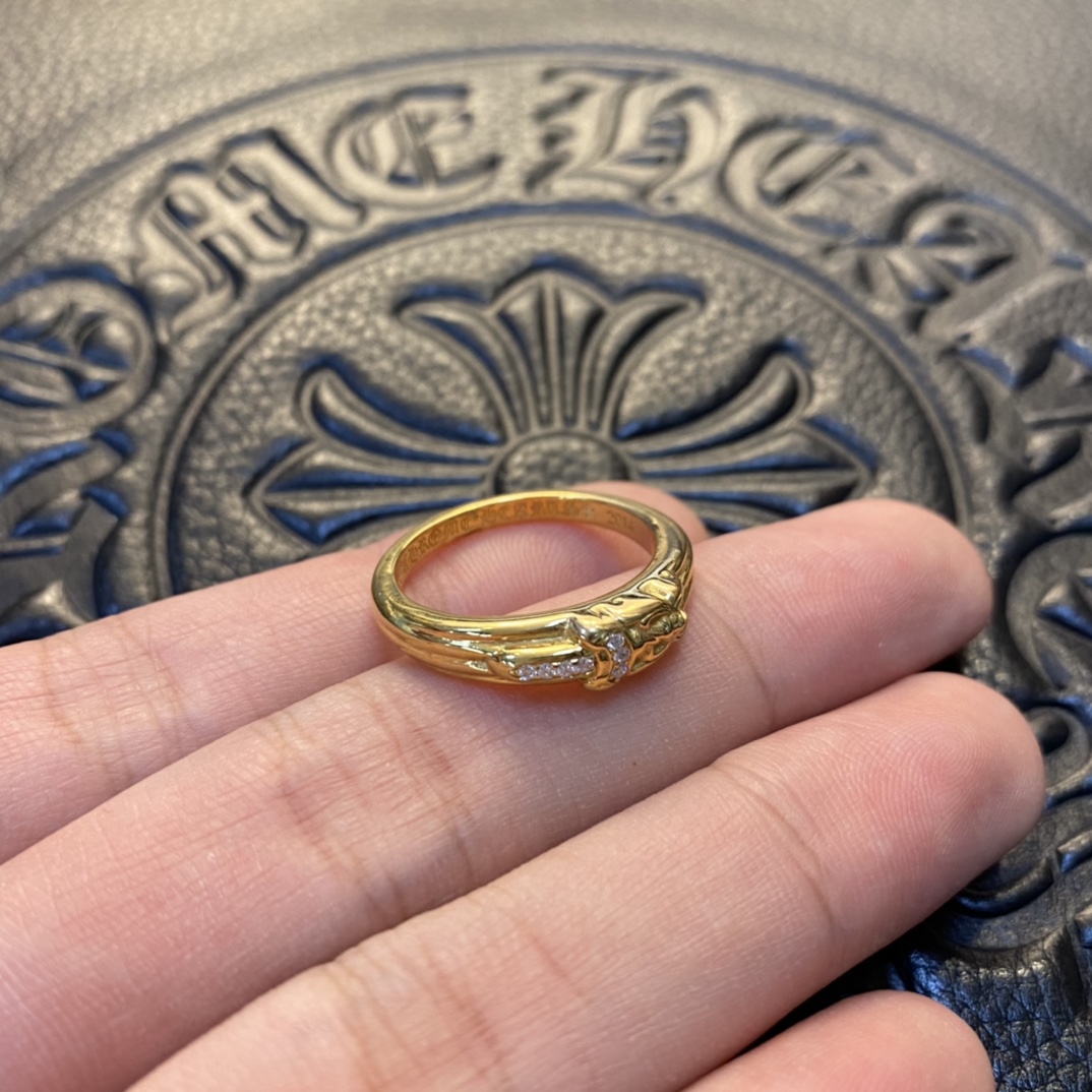 Gold-plated custom with diamond setting