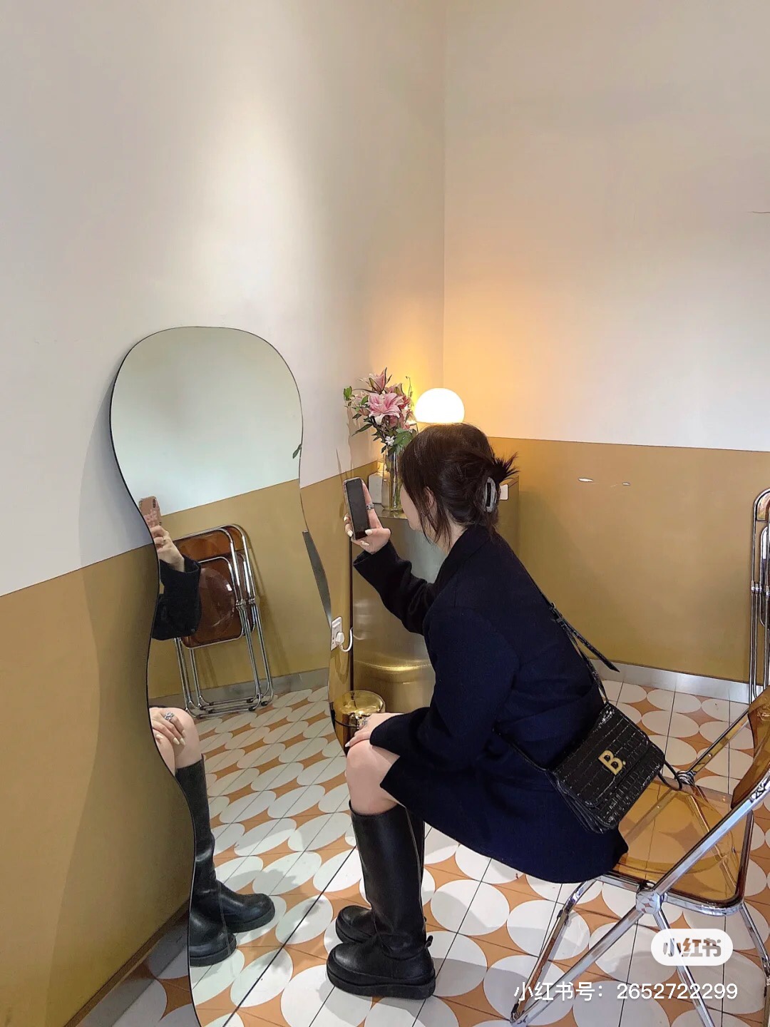 Balenciaga B.Small 18CM Bag 618156鳄鱼纹黑色/金扣