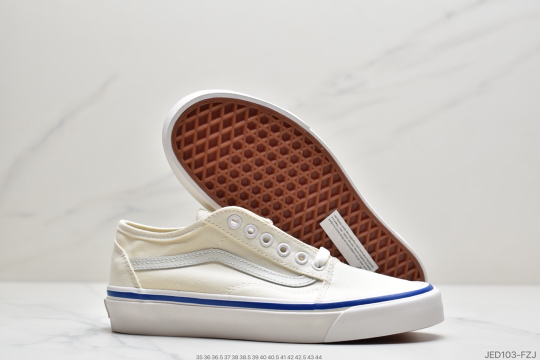 150 万斯范斯VANS  Old Skool  万斯经典款低帮男女翻毛职业滑板鞋