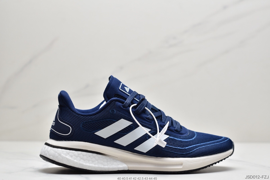 200 阿迪达斯Adidas  Supernova M 网面透气爆米花缓震跑鞋 FV6026