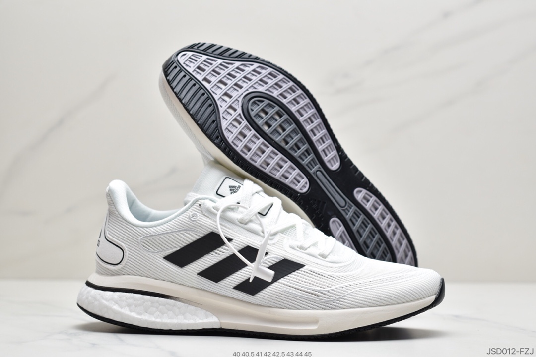 200 阿迪达斯Adidas  Supernova M 网面透气爆米花缓震跑鞋 FV6026