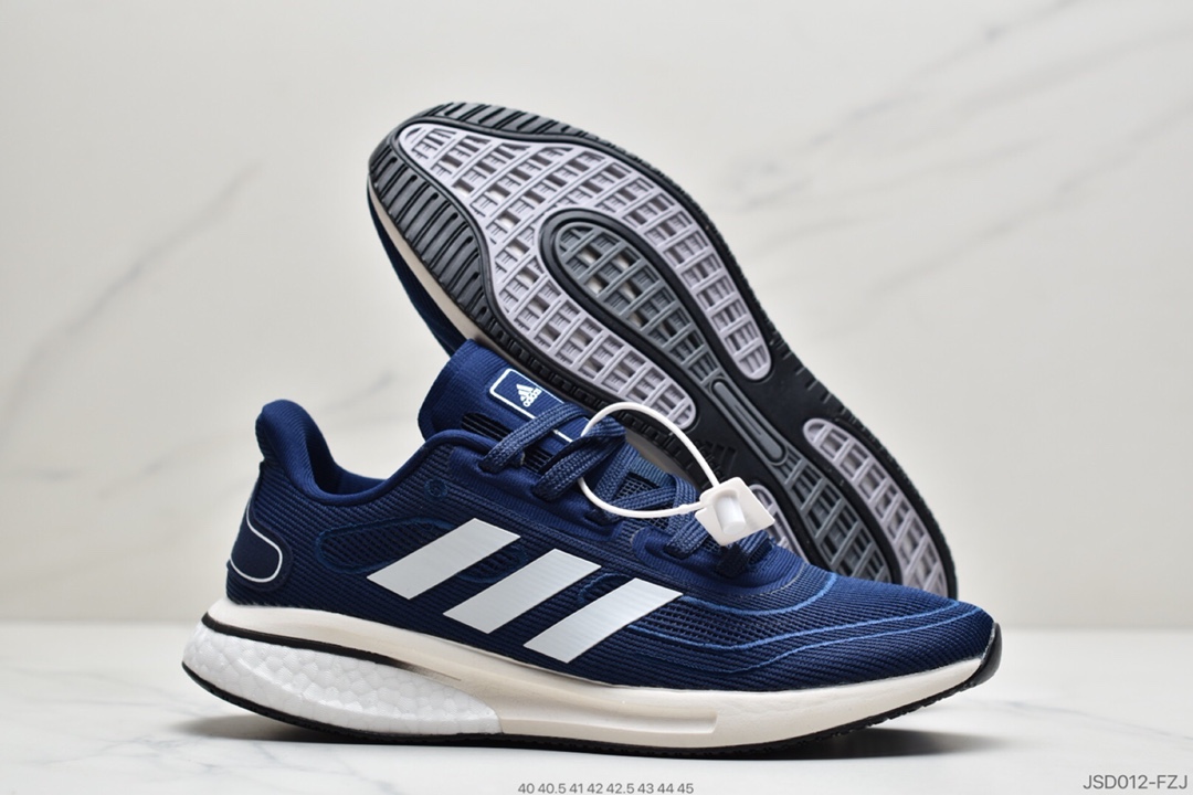200 阿迪达斯Adidas  Supernova M 网面透气爆米花缓震跑鞋 FV6026