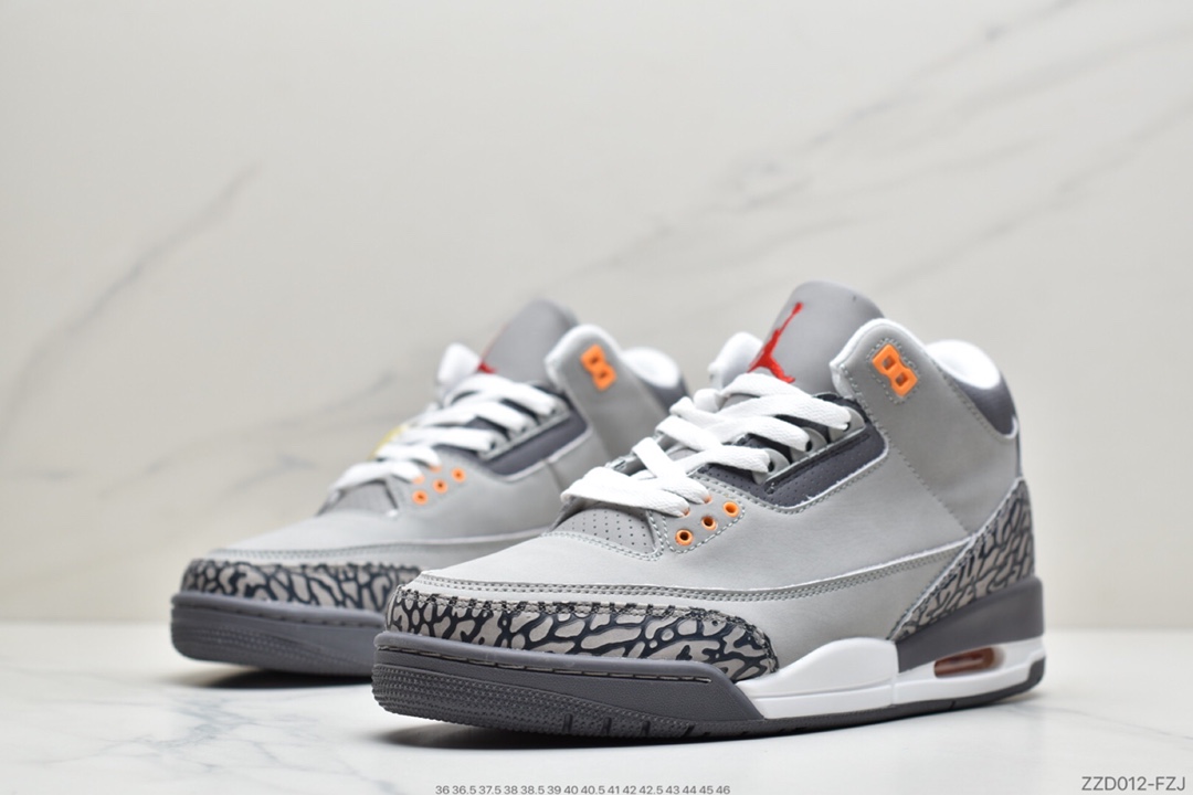 250 Air Jordan 3 Retro“Chlorophyll” 灰绿手稿 配色灵感来自于 Nike Air Trainer 1 CT8532-012