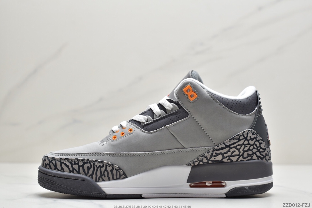 250 Air Jordan 3 Retro“Chlorophyll” 灰绿手稿 配色灵感来自于 Nike Air Trainer 1 CT8532-012