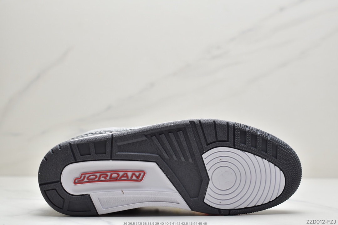 250 Air Jordan 3 Retro“Chlorophyll” 灰绿手稿 配色灵感来自于 Nike Air Trainer 1 CT8532-012