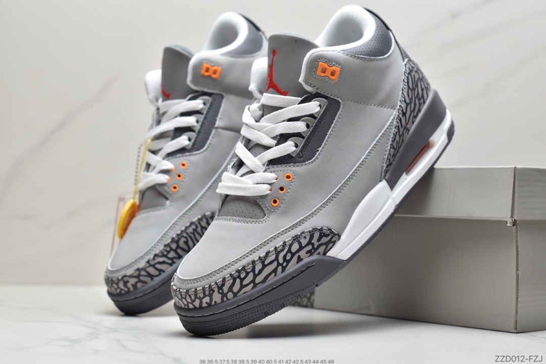 250 Air Jordan 3 Retro“Chlorophyll” 灰绿手稿 配色灵感来自于 Nike Air Trainer 1 CT8532-012