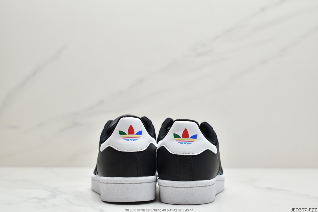 150 阿迪达斯Adidas三叶草 Originals Superstar”White/Red/Blue/Green”贝壳头经典百搭休闲运动板鞋FY3117