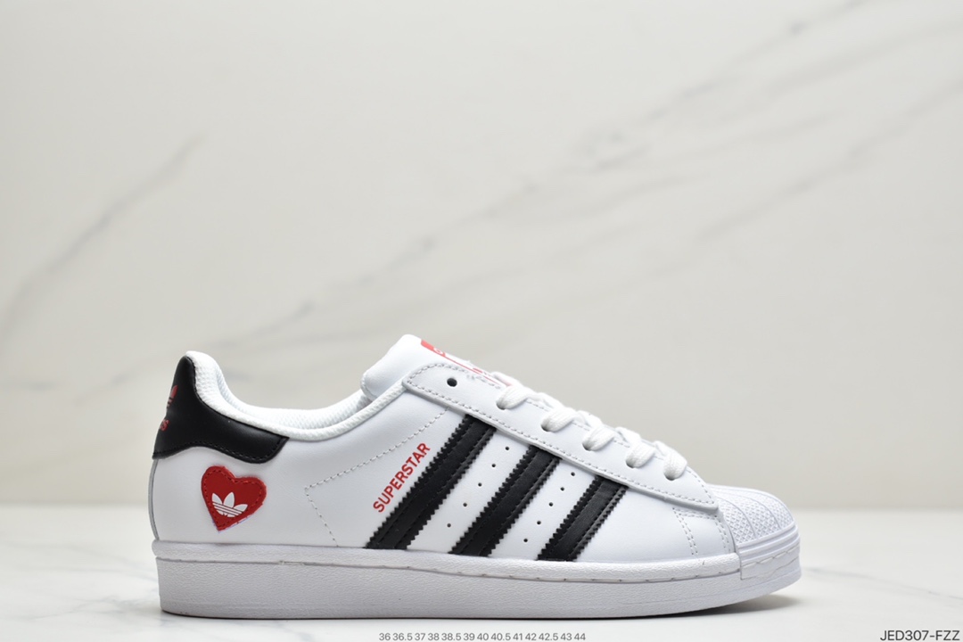 150 阿迪达斯Adidas三叶草 Originals Superstar”White/Red/Blue/Green”贝壳头经典百搭休闲运动板鞋FY3117