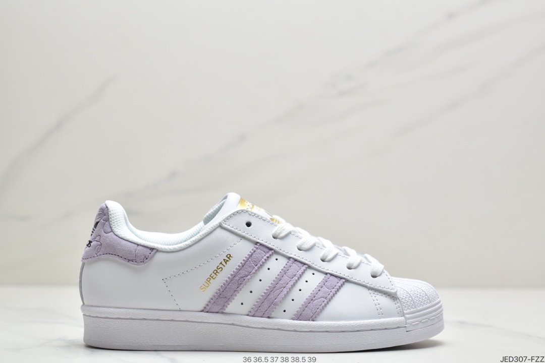 150 阿迪达斯Adidas三叶草 Originals Superstar”White/Red/Blue/Green”贝壳头经典百搭休闲运动板鞋FY3117