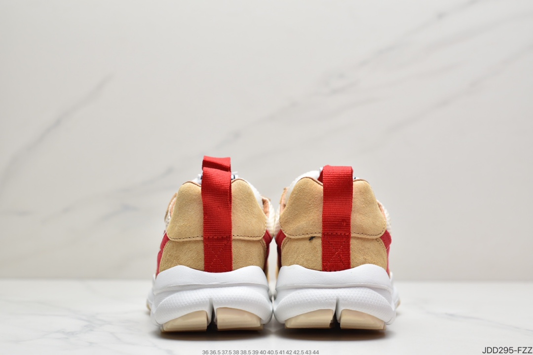 120 Tom Sachs联名 x NikeCraft Mars Yard 2.0宇航员神游太空百搭休闲运动透气慢跑鞋“复古做旧黄红勾”AA2261-100