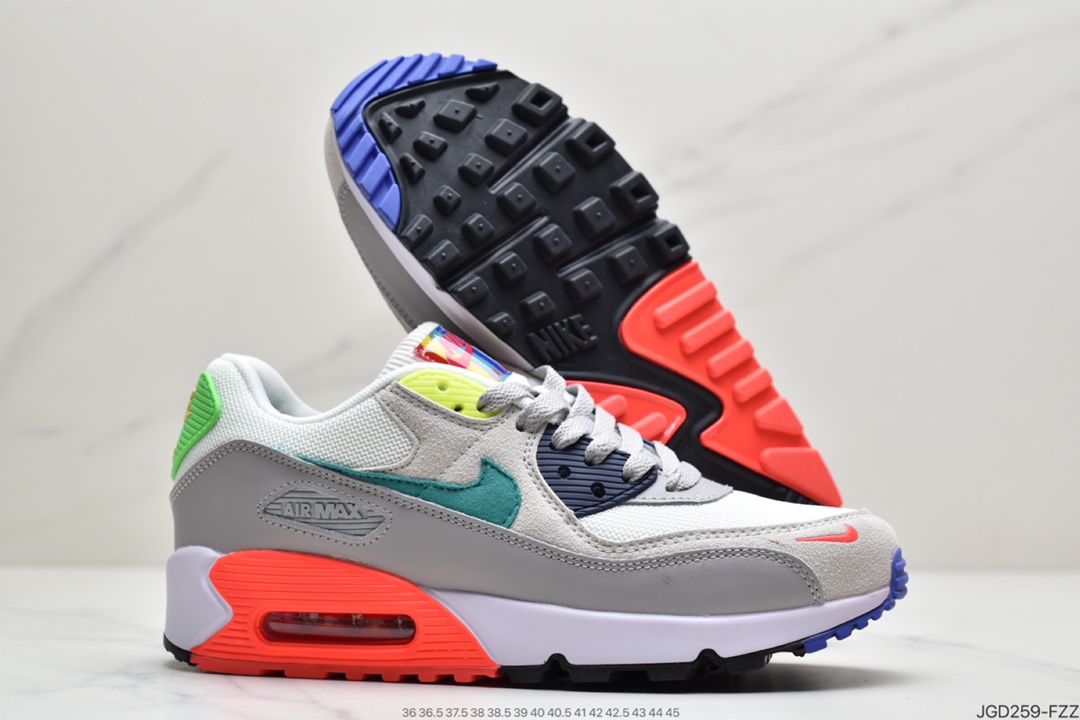 180  耐克NIKE AIR MAX90 FlyEase MAX90经典款复古缓震气垫跑步鞋  DA5562-001