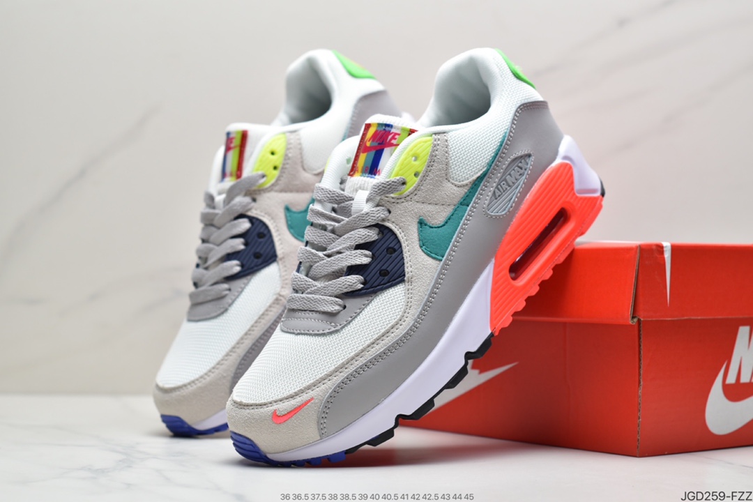 180  耐克NIKE AIR MAX90 FlyEase MAX90经典款复古缓震气垫跑步鞋  DA5562-001