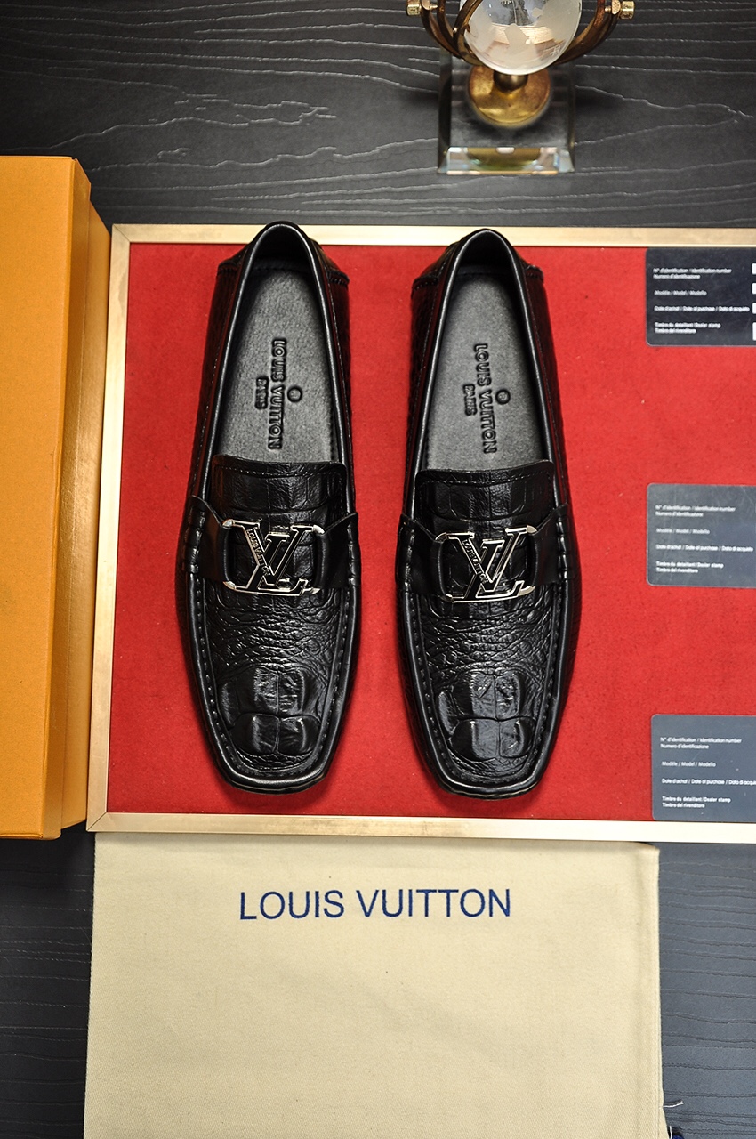 Louis Vuitton Shoes Moccasin Wholesale Imitation Designer Replicas
 Cowhide