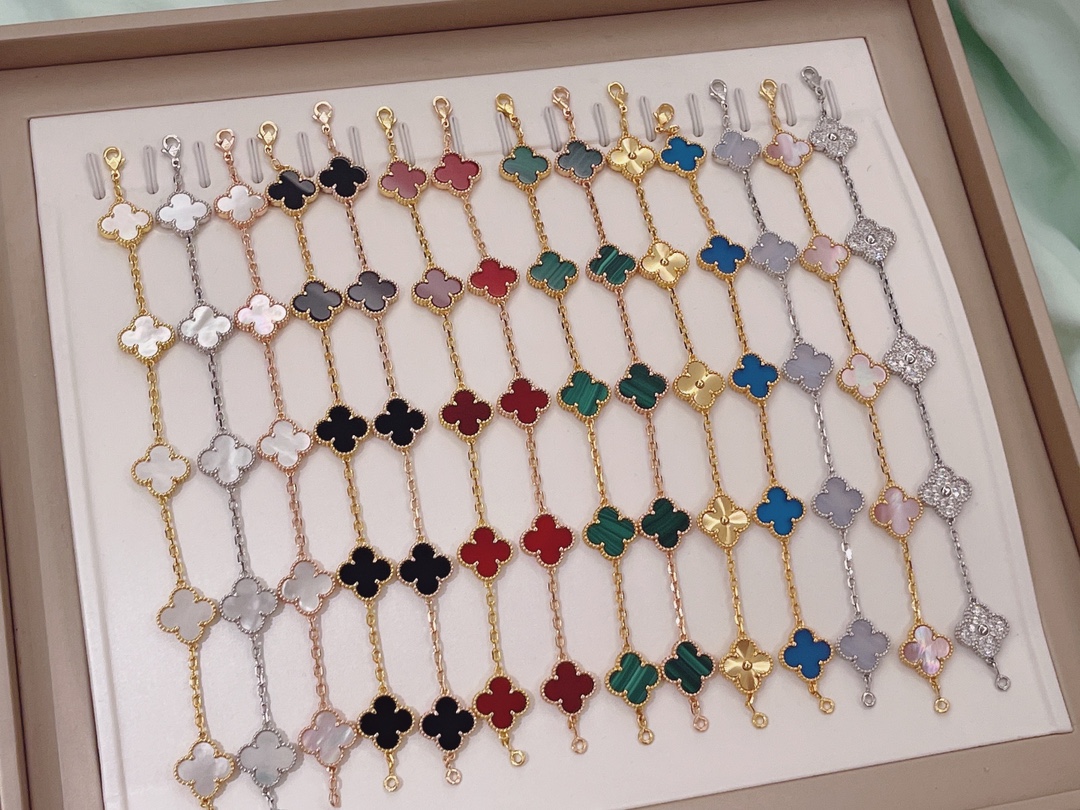 Van Cleef & Arpels VCA 14款单色五花手链