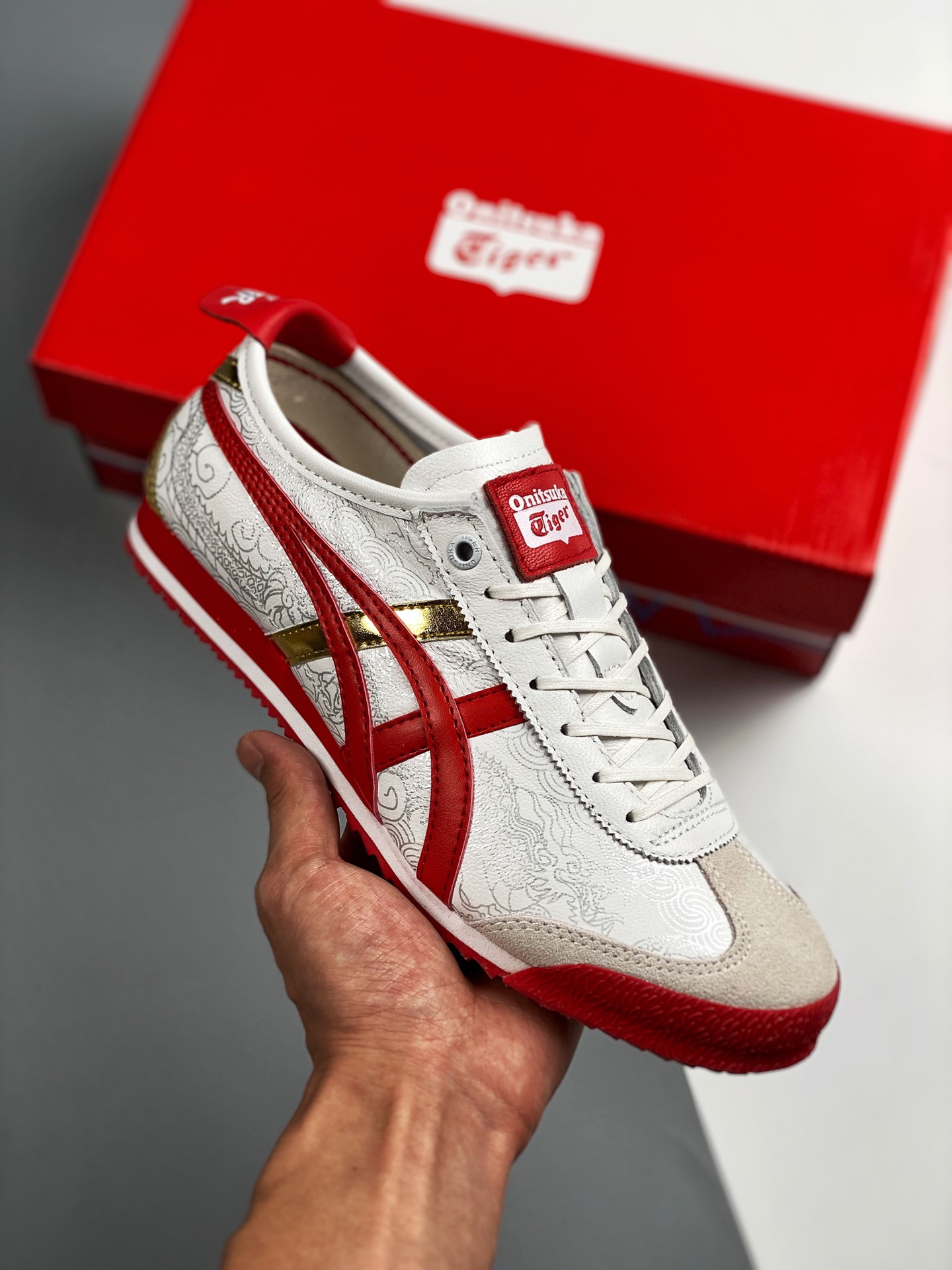 Asics Onitsuka Tiger, versión escaneable, etiqueta original de piel de cordero de primera capa, alta probabilidad de pa…