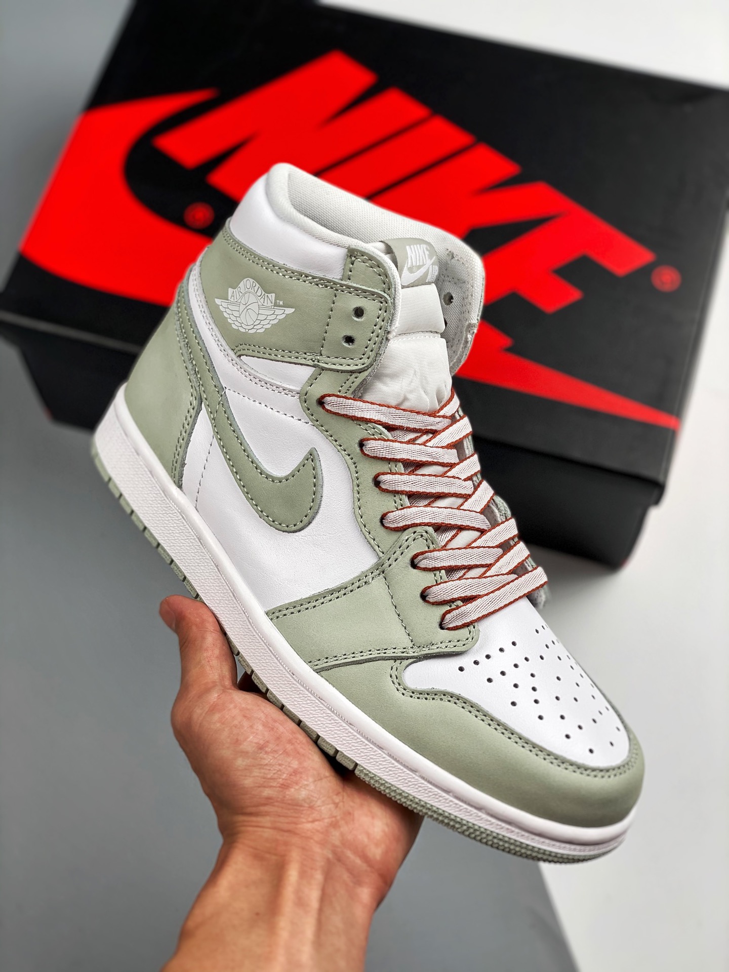 Air Jordan 1 High OG "Seafoam" Verde Espuma de Mar, producción de fábrica original de alta calidad, el techo de calidad…
