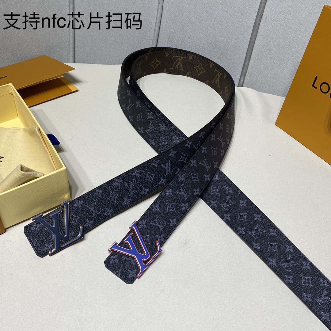 Louis Vuitton Belts Black Monogram Eclipse Canvas Spring/Summer Collection