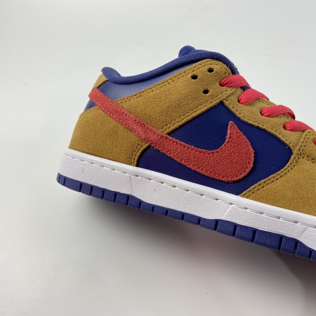 P280 Nike SB Dunk Low SB扣碎篮板深棕白黄配色时尚休闲板鞋 BQ6817-700
