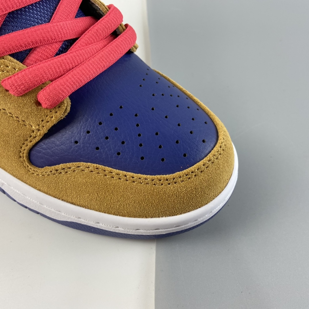 P280 Nike SB Dunk Low SB扣碎篮板深棕白黄配色时尚休闲板鞋 BQ6817-700