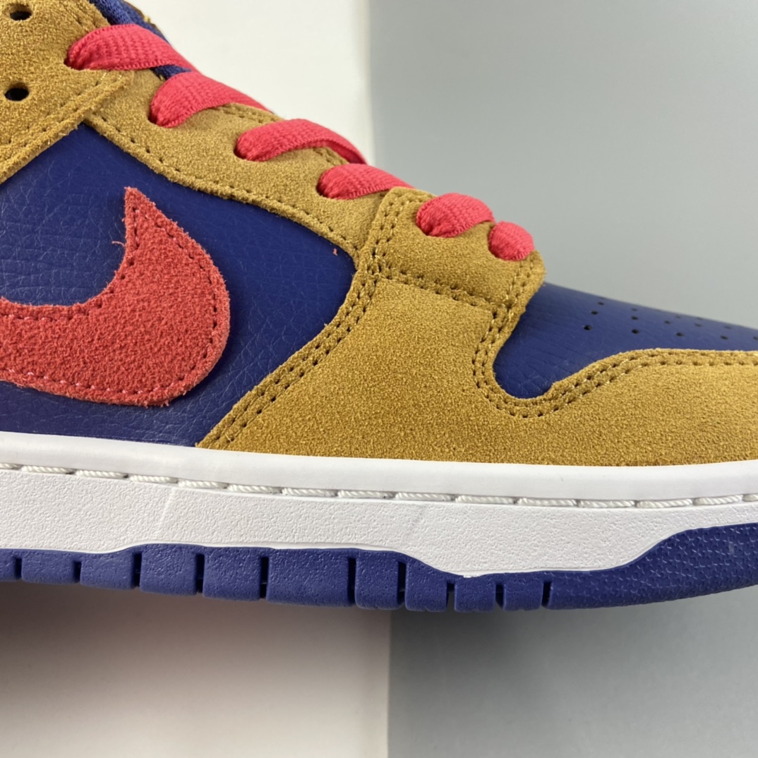 P280 Nike SB Dunk Low SB扣碎篮板深棕白黄配色时尚休闲板鞋 BQ6817-700