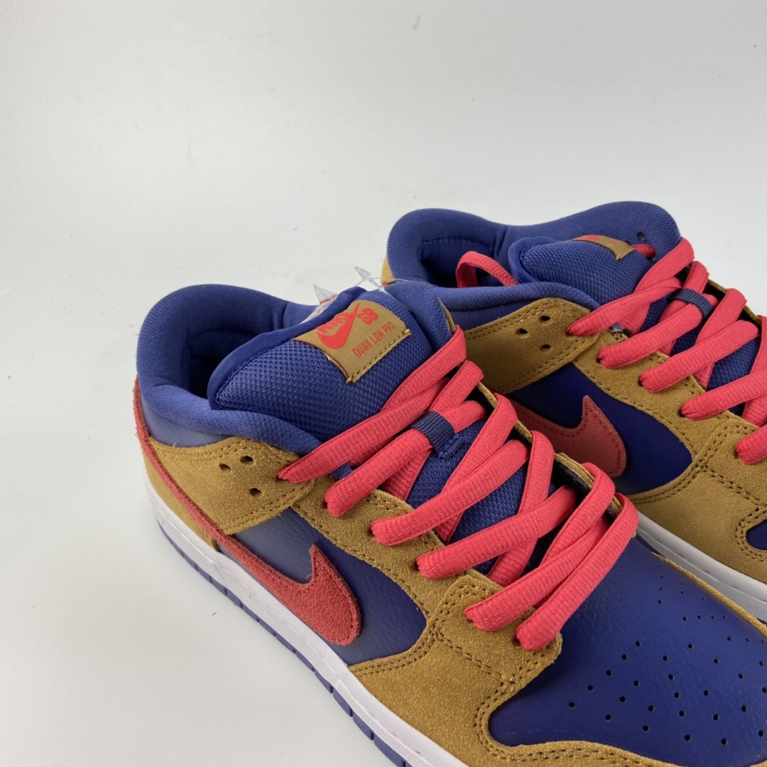 P280 Nike SB Dunk Low SB扣碎篮板深棕白黄配色时尚休闲板鞋 BQ6817-700