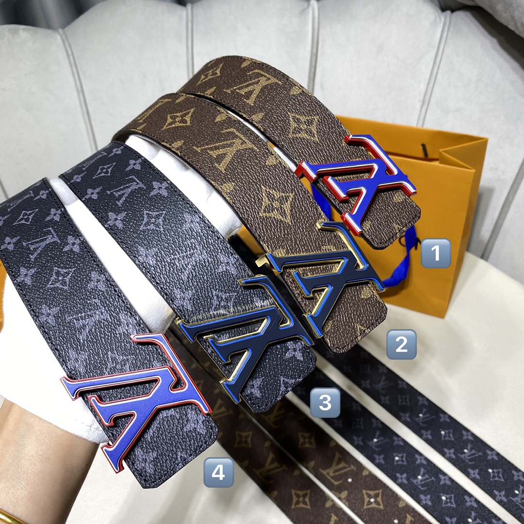 Louis Vuitton AAA
 Belts Black Monogram Eclipse Canvas Spring/Summer Collection