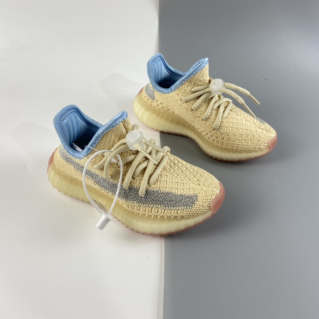P160 Ad Yeezy 350 Boost V2“Clay” 阿迪达斯椰子350百搭轻便爆米花中底休闲运动慢跑鞋 童鞋 FY5158