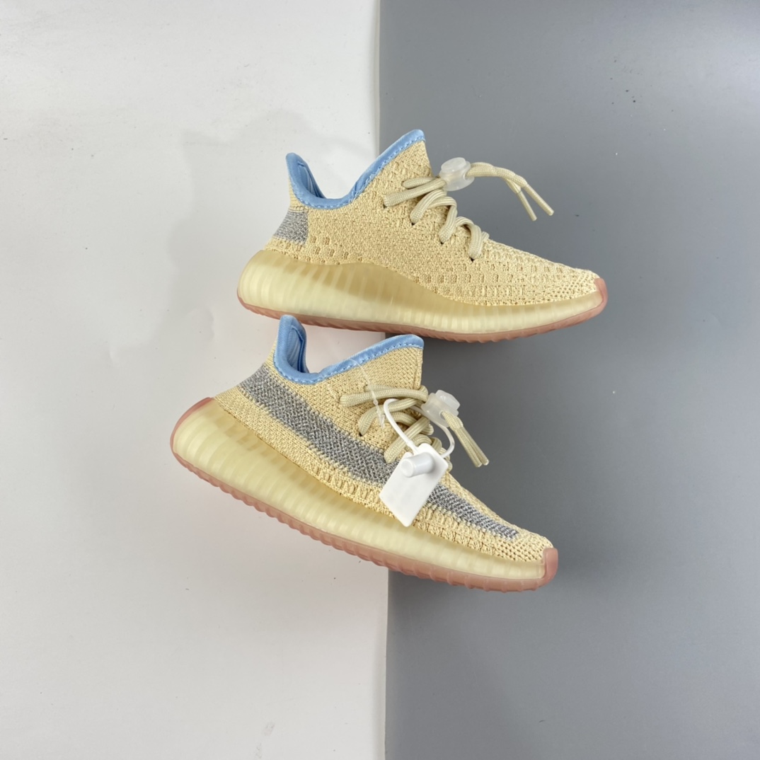 P160 Ad Yeezy 350 Boost V2“Clay” 阿迪达斯椰子350百搭轻便爆米花中底休闲运动慢跑鞋 童鞋 FY5158