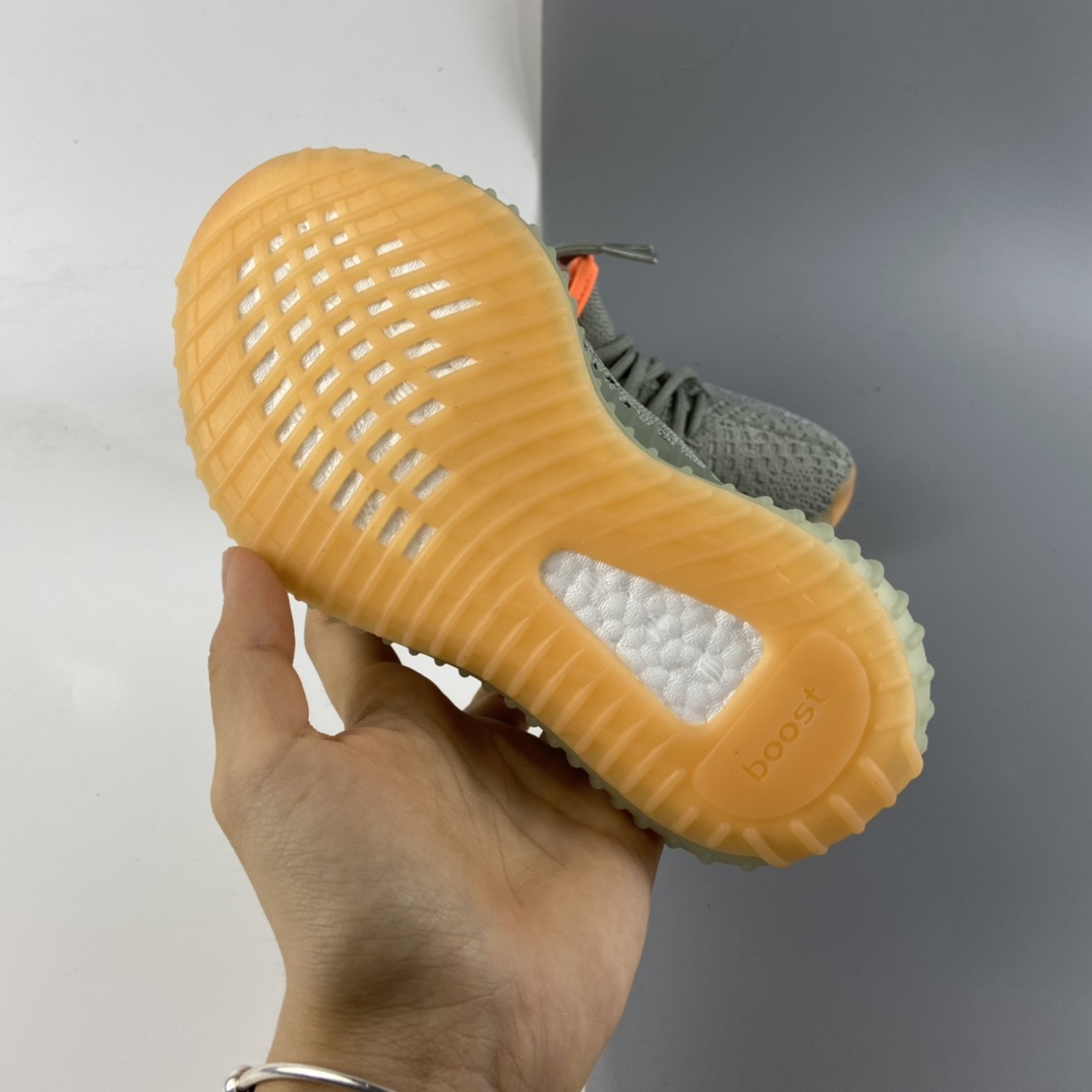 P160 Ad Yeezy 350 Boost V2“Clay” 阿迪达斯椰子350百搭轻便爆米花中底休闲运动慢跑鞋 童鞋 FX9035