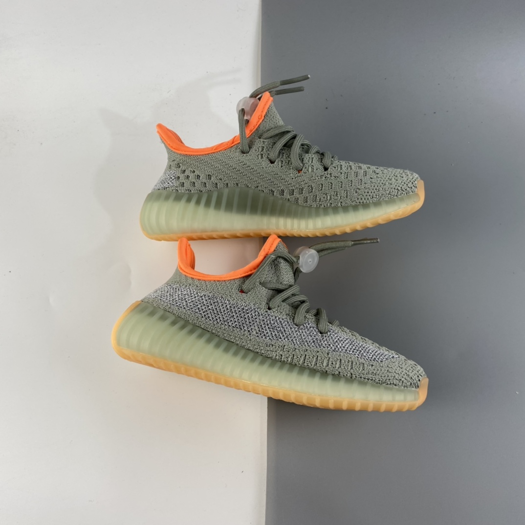 P160 Ad Yeezy 350 Boost V2“Clay” 阿迪达斯椰子350百搭轻便爆米花中底休闲运动慢跑鞋 童鞋 FX9035