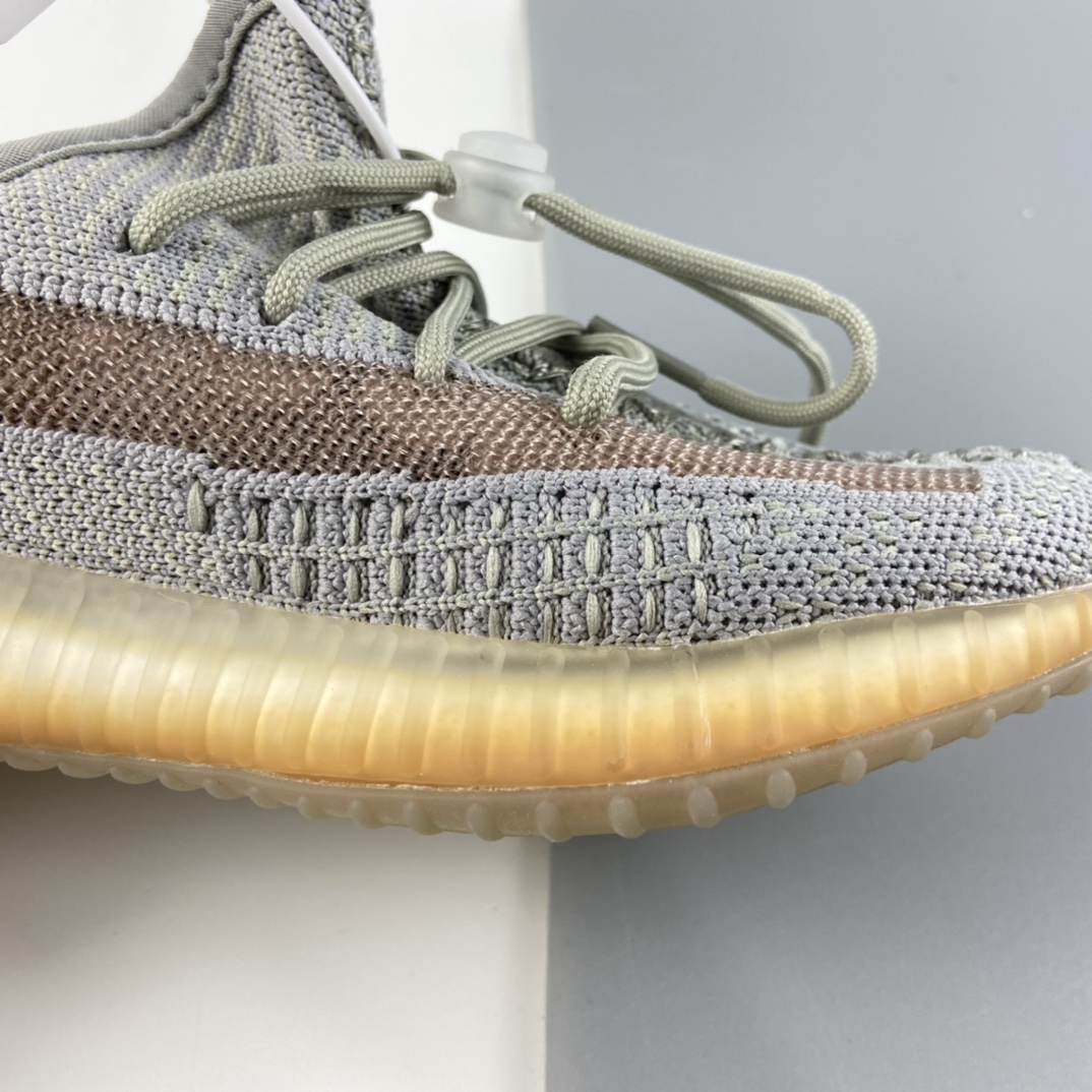 P160 Ad Yeezy 350 Boost V2“Clay” 阿迪达斯椰子350百搭轻便爆米花中底休闲运动慢跑鞋 童鞋 EG7492