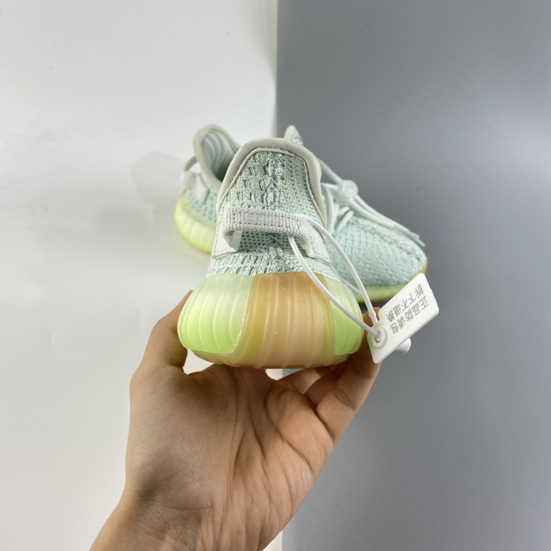 P160 Ad Yeezy 350 Boost V2“Clay” 阿迪达斯椰子350百搭轻便爆米花中底休闲运动慢跑鞋 童鞋 EG7491 尺码： 28 29 30 31 32 33 34 35