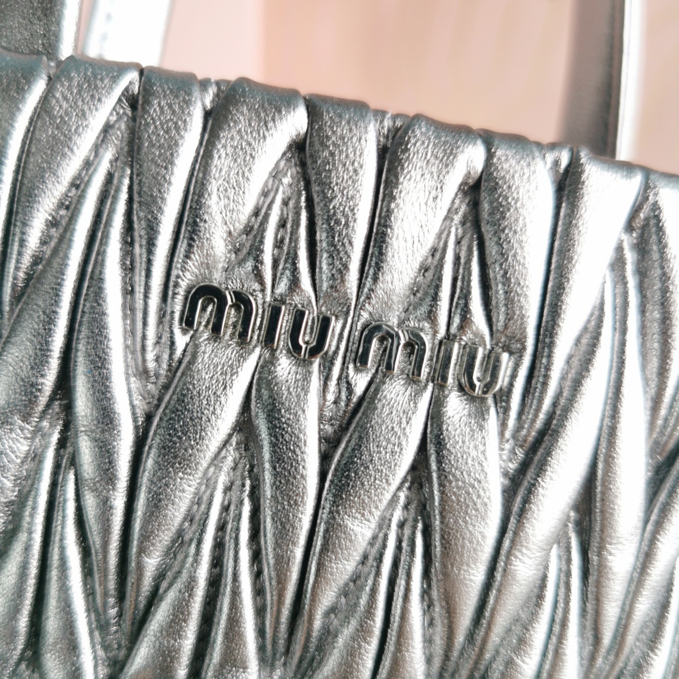 MIUMIU缪缪顶级进口小羊皮最新小托特包5BA220