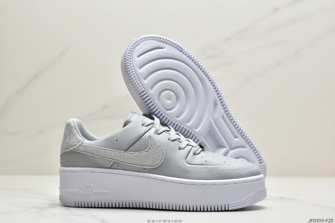 170 耐克Nike Air Force 1 Low 厚底女鞋空军一号低帮 百搭休闲运动板鞋