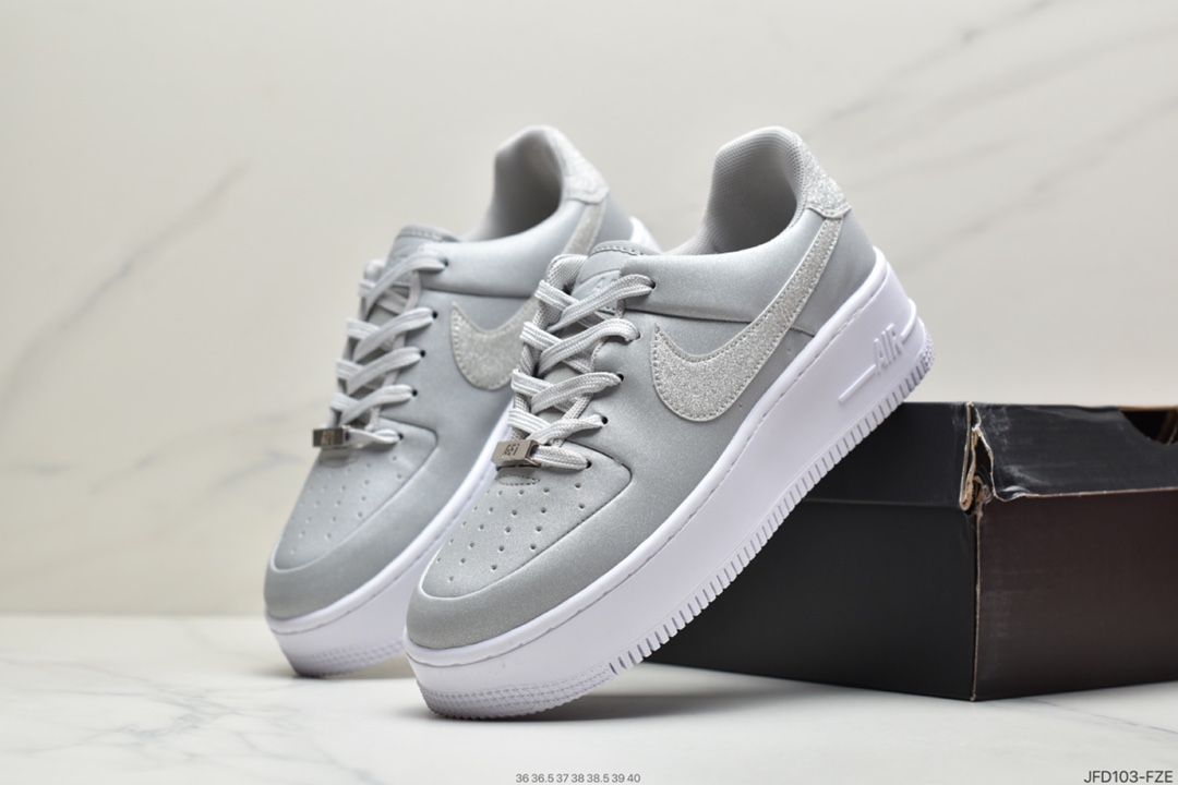 170 耐克Nike Air Force 1 Low 厚底女鞋空军一号低帮 百搭休闲运动板鞋