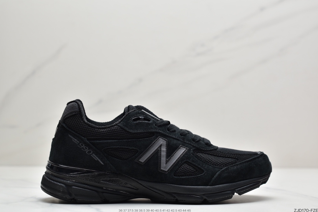 240 New Balanc M990V4代系列 美产血统复古运动跑步鞋“自1982年问世的元祖级“老爹鞋”990系列  M990BK4