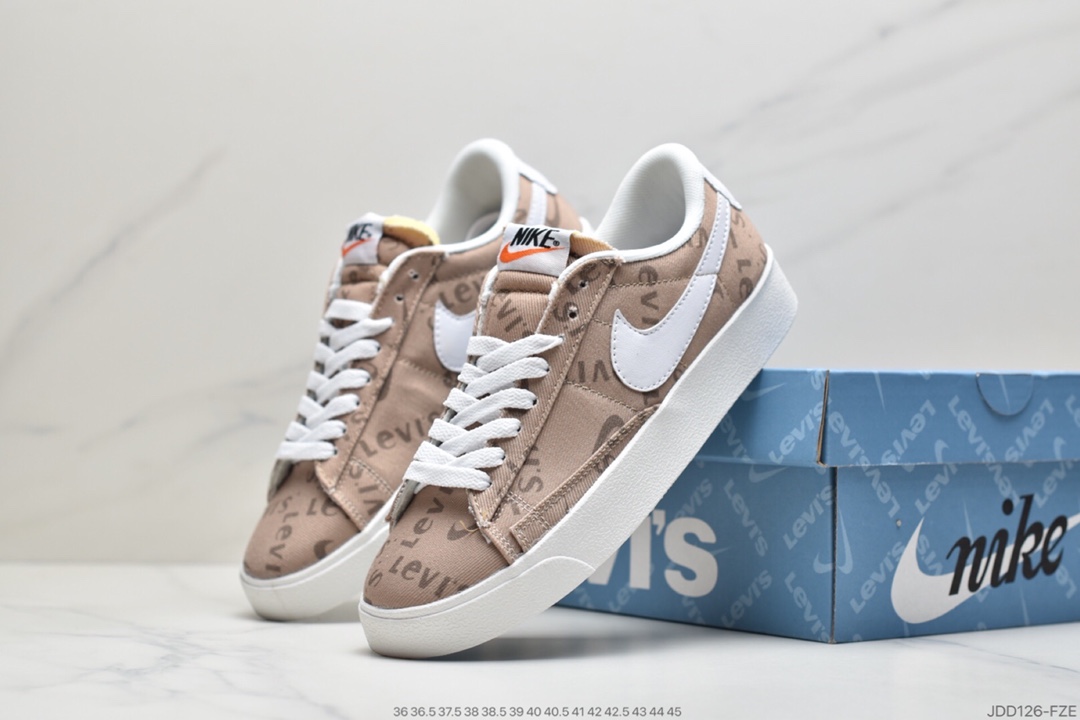 120 耐克Nike Blazer Mid x Levi’s Strauss 开拓者李维斯特牛仔  BQ4808-600