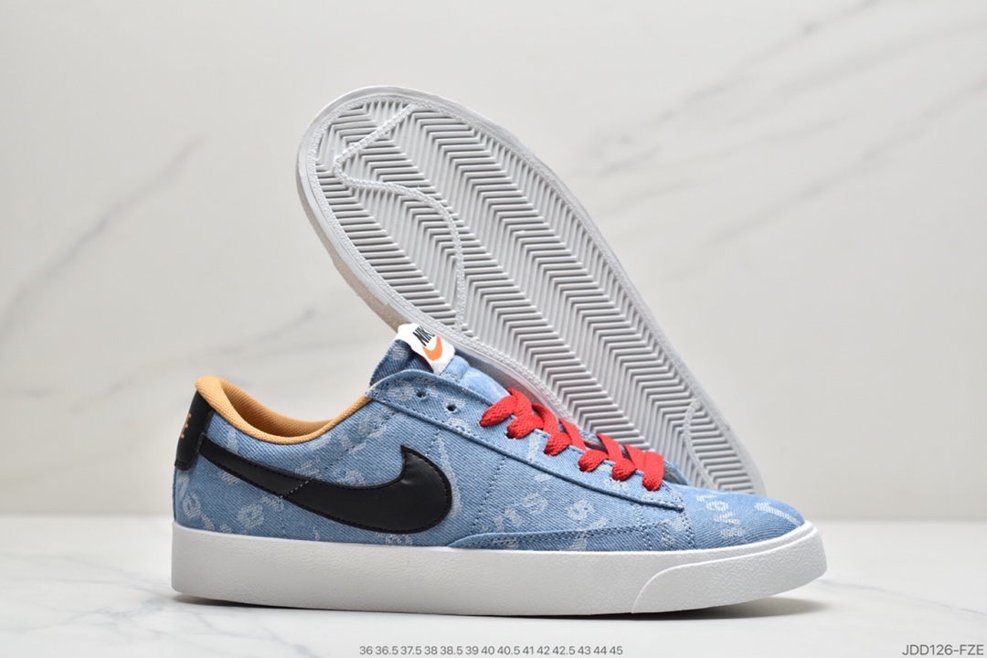 120 耐克Nike Blazer Mid x Levi’s Strauss 开拓者李维斯特牛仔  BQ4808-600