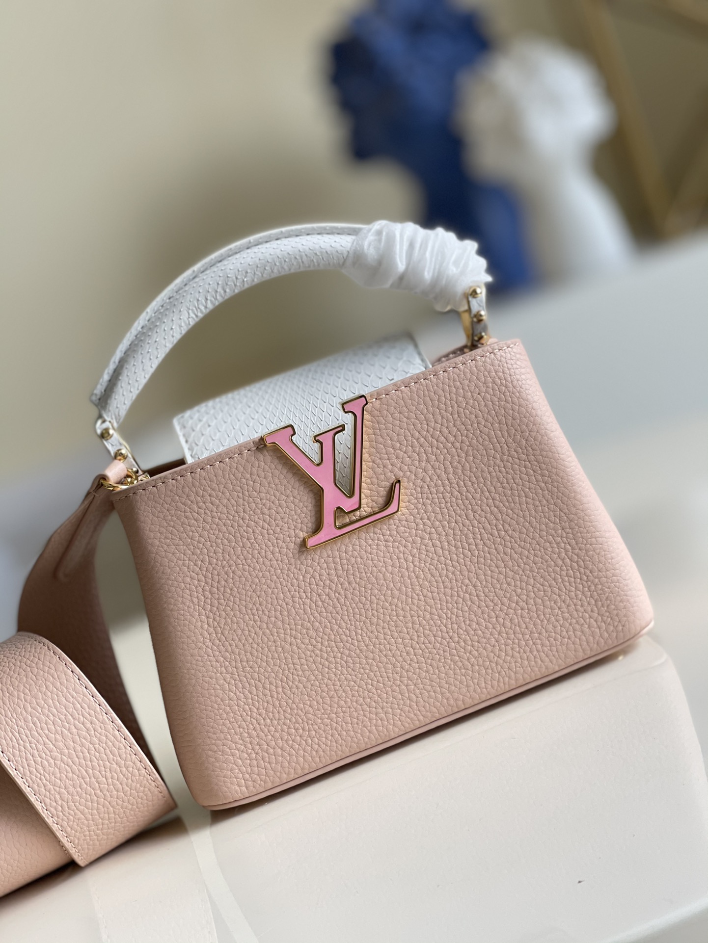 Louis Vuitton LV Capucines Bags Handbags Taurillon Snake Skin Mini N99731