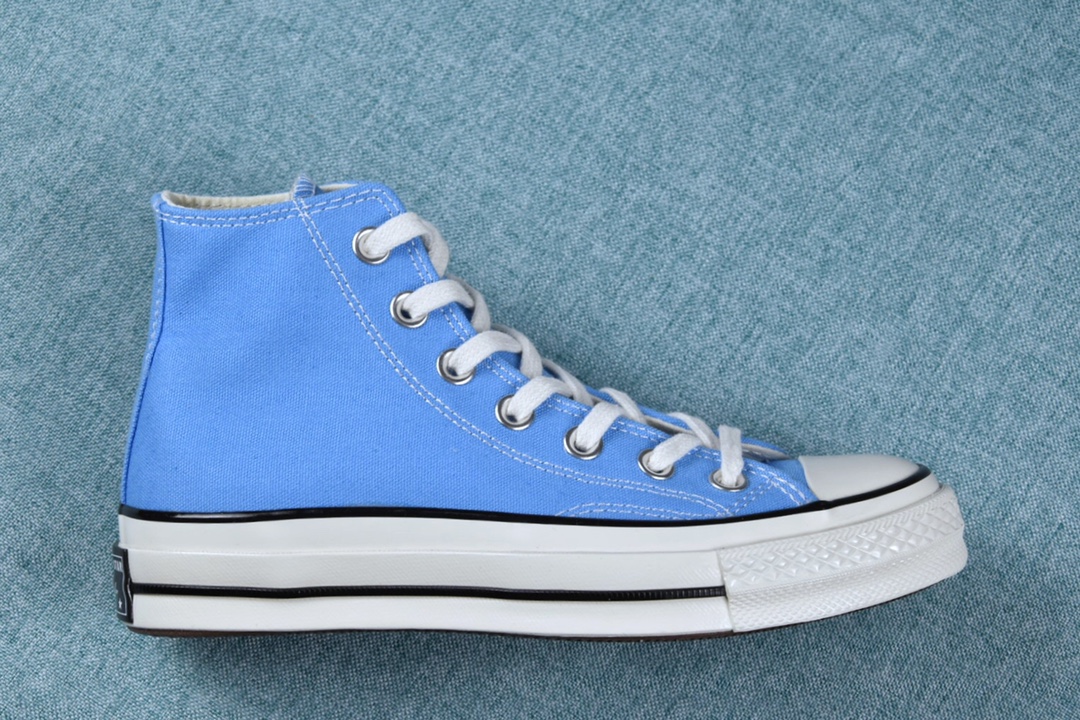 F5 G0 夏日湖水蓝匡威converse all star 1970s 原装顶级 最为正确硅蓝中底几率过验正确双围条+18年全新转印后跟三星标