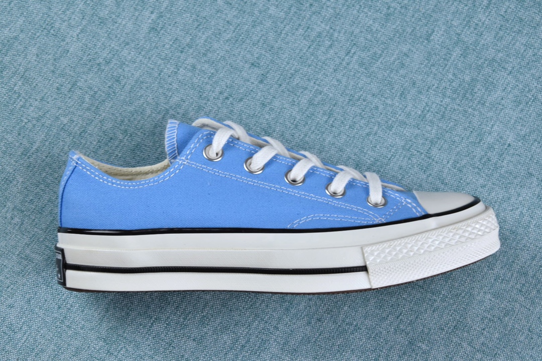 F5 G0 夏日湖水蓝匡威converse all star 1970s 原装顶级 最为正确硅蓝中底几率过验正确双围条+18年全新转印后跟三星标