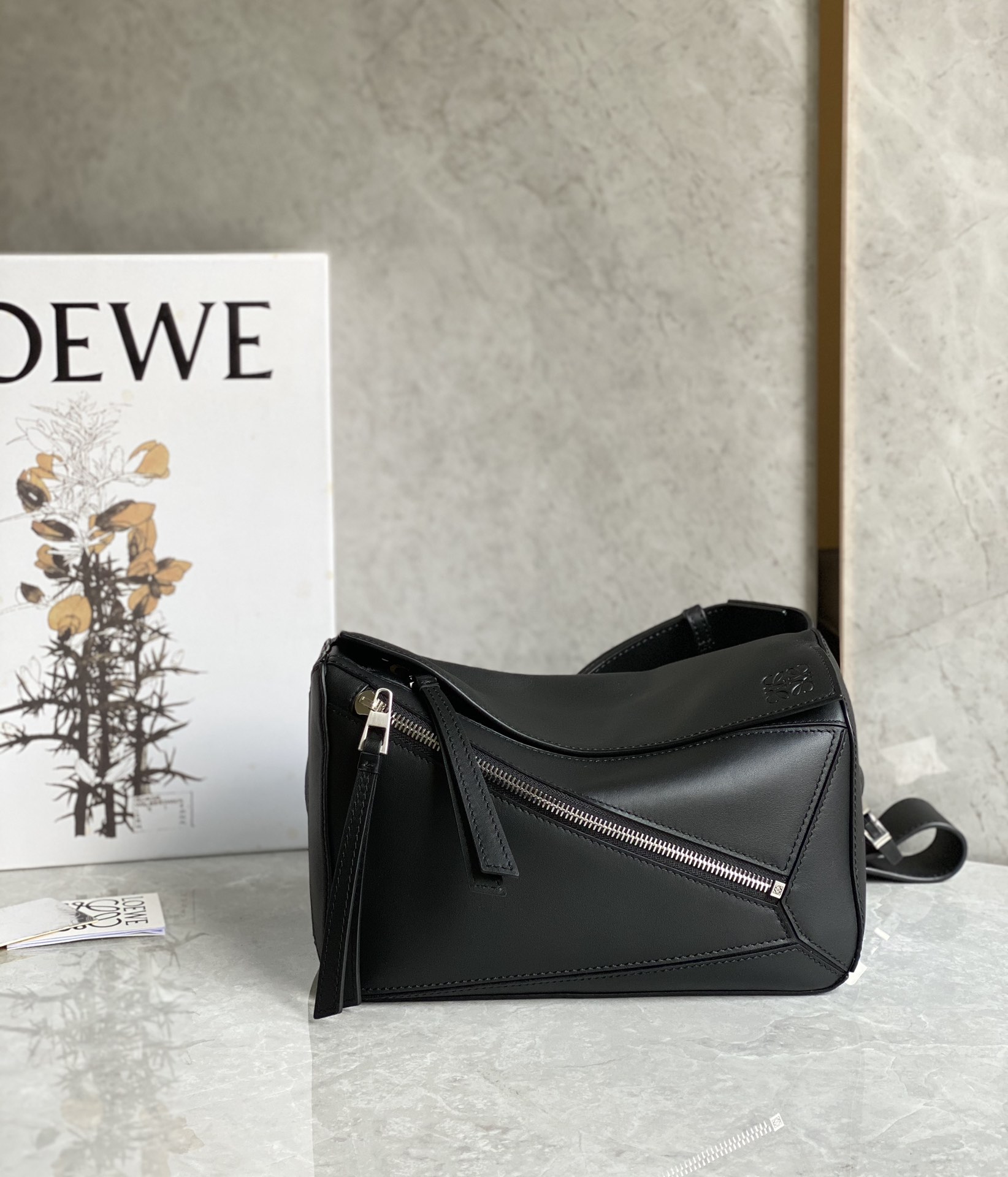 Loewe Puzzle Taschen „Gürteltaschen  & Bauchtaschen“ Umhängetaschen  & Schultertaschen Männer Kalbsleder Baumwolle Rindsleder L10176