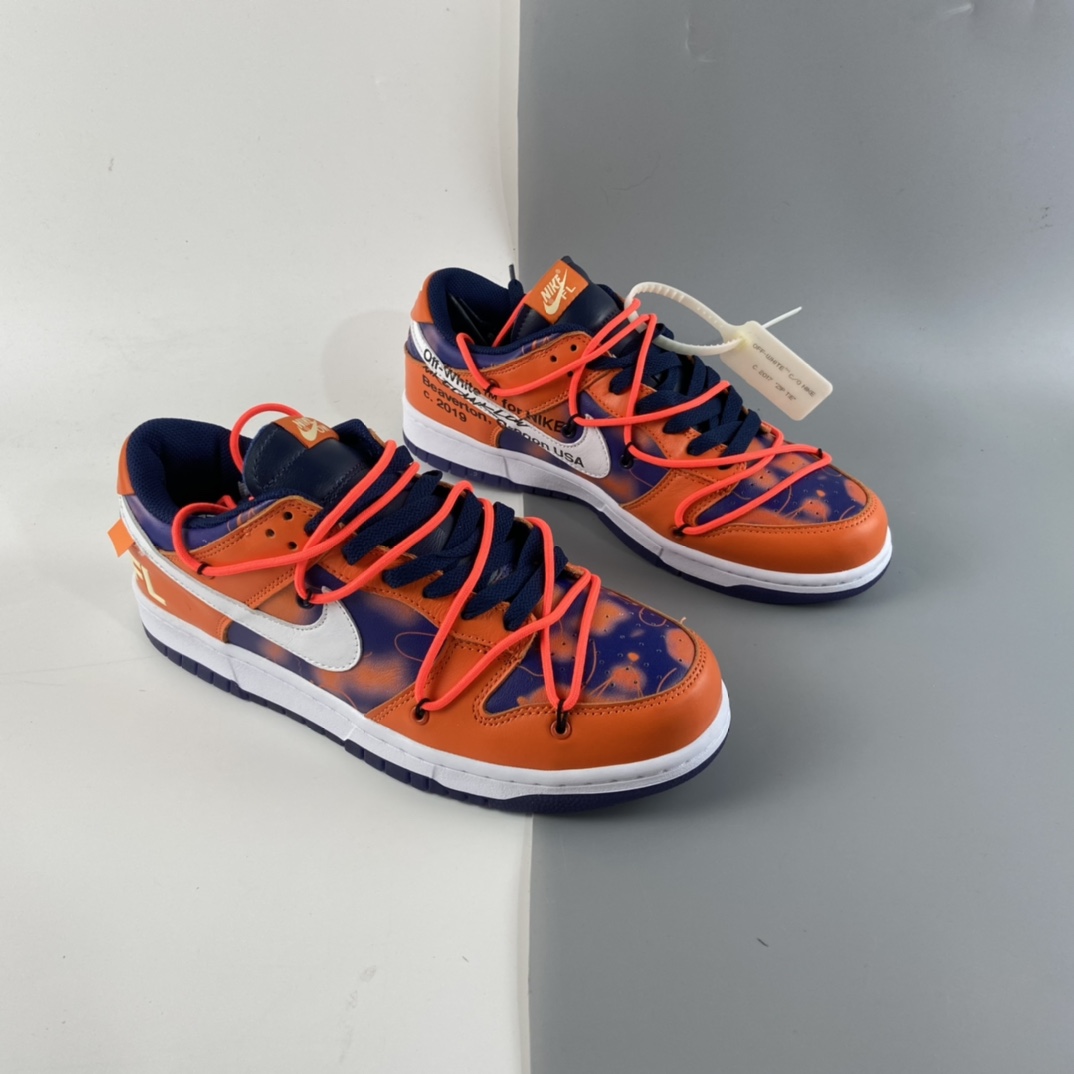 P300 OFF-WHITE x Futura x Nike Dunk Low 扣篮系列低帮经典百搭休闲运动板鞋 DD0856-801