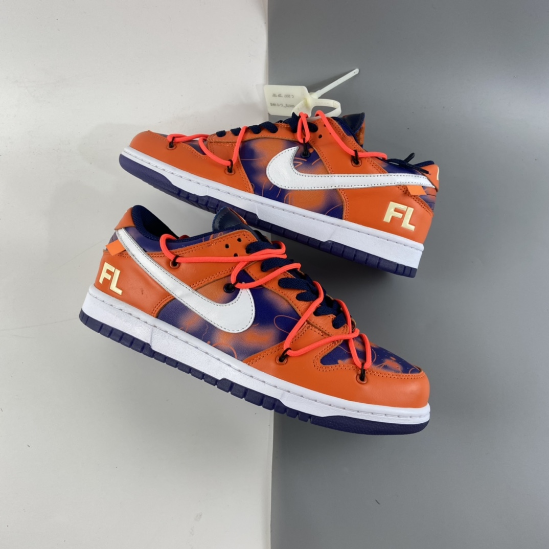P300 OFF-WHITE x Futura x Nike Dunk Low 扣篮系列低帮经典百搭休闲运动板鞋 DD0856-801