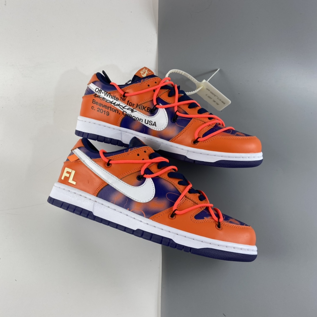 P300 OFF-WHITE x Futura x Nike Dunk Low 扣篮系列低帮经典百搭休闲运动板鞋 DD0856-801